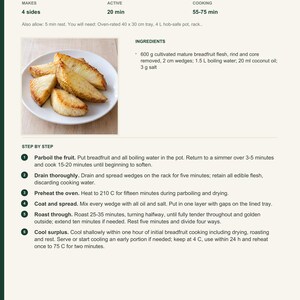 Actual PDF page 6 from A Taste of Marshall Islands: Small Roasted Breadfruit recipe page.
