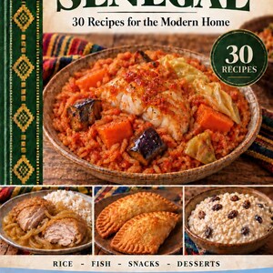 Actual cover of the A Taste of Senegal PDF cookbook.