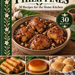 Actual cover of the A Taste of Philippines PDF cookbook.