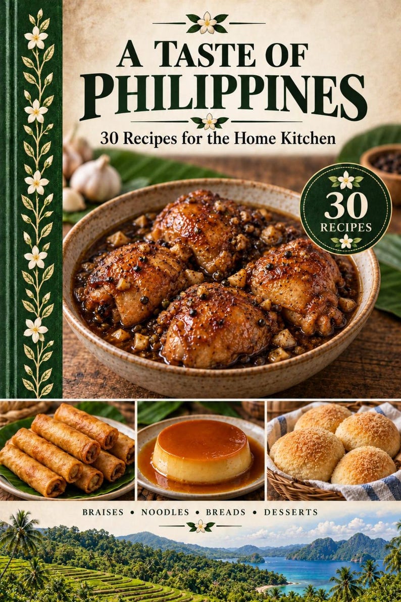 Actual cover of the A Taste of Philippines PDF cookbook.
