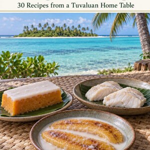 Actual cover of the A Taste of Tuvalu PDF cookbook.