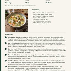 Actual PDF page 6 from A Taste of Norway: Bergen-Style Fish Soup recipe page.
