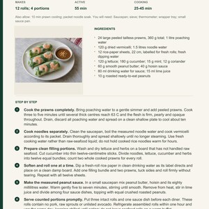 Actual PDF page 13 from A Taste of Vietnam: Goi Cuon recipe page.