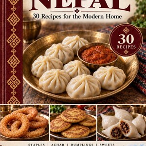 Actual cover of the A Taste of Nepal PDF cookbook.
