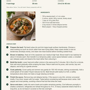 Actual PDF page 13 from A Taste of Sweden: Beef & Allspice Stew recipe page.