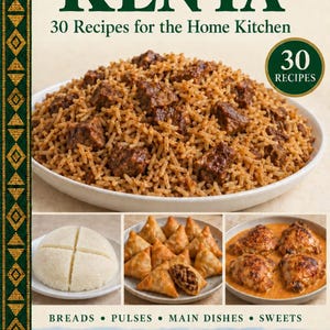 Actual cover of the A Taste of Kenya PDF cookbook.