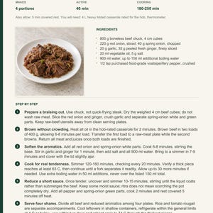 Actual PDF page 13 from A Taste of Madagascar: Ginger-Braised Beef recipe page.