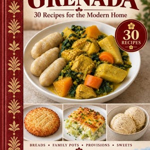 Actual cover of the A Taste of Grenada PDF cookbook.