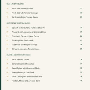 Actual PDF page 4 from A Taste of Democratic Republic of the Congo: Contents, page 2.