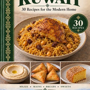 Actual cover of the A Taste of Kuwait PDF cookbook.