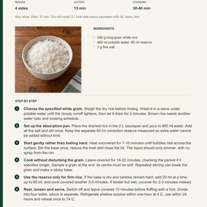 Actual PDF page 6 from A Taste of Sierra Leone: Plain Rice for Plasas recipe page.