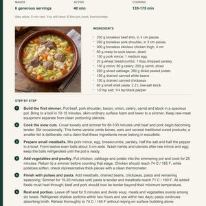 Actual PDF page 13 from A Taste of Andorra: Home-Kitchen Escudella recipe page.