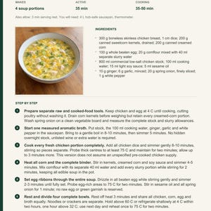 Actual PDF page 13 from A Taste of Australia: Chicken and Sweetcorn Soup recipe page.