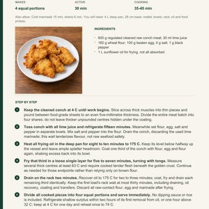 Actual PDF page 6 from A Taste of Bahamas: Cracked Conch recipe page.