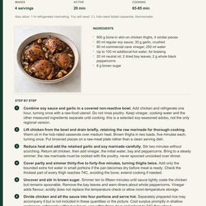 Actual PDF page 6 from A Taste of Philippines: Chicken Adobo recipe page.