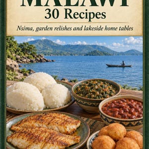 Actual cover of the A Taste of Malawi PDF cookbook.