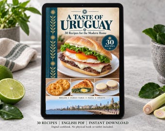 Uruguay Cookbook PDF - 30 Recipes, English Digital Download