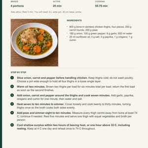 Actual PDF page 13 from A Taste of Chile: Pollo Arvejado recipe page.