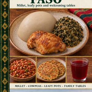 Actual cover of the A Taste of Burkina Faso PDF cookbook.