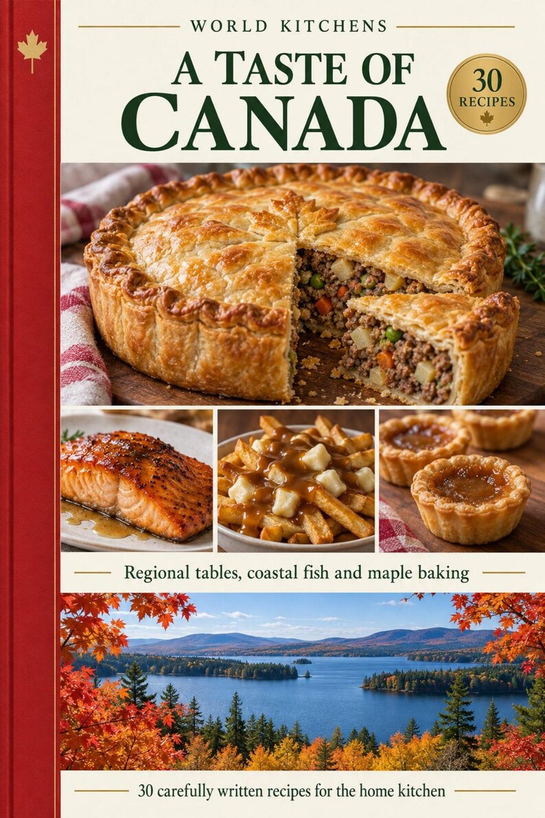 Actual cover of the A Taste of Canada PDF cookbook.