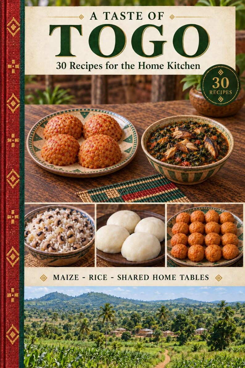 Actual cover of the A Taste of Togo PDF cookbook.
