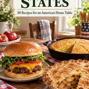 Actual cover of the A Taste of United States PDF cookbook.