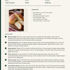 Actual PDF page 6 from A Taste of North Macedonia: Soft Round Yoghurt Bread recipe page.