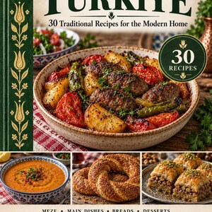 Actual cover of the A Taste of Turkiye PDF cookbook.