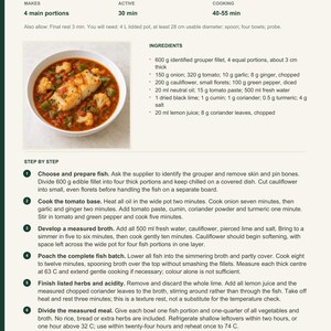 Actual PDF page 13 from A Taste of Qatar: Fish Marag recipe page.