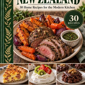 Actual cover of the A Taste of New Zealand PDF cookbook.