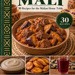 Actual cover of the A Taste of Mali PDF cookbook.