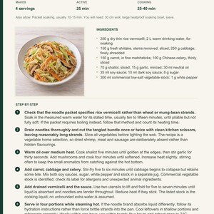 Actual PDF page 13 from A Taste of Taiwan: Vegetable Rice-Vermicelli Stir-Fry recipe page.