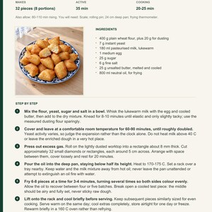 Actual PDF page 6 from A Taste of Kazakhstan: Golden Baursak recipe page.