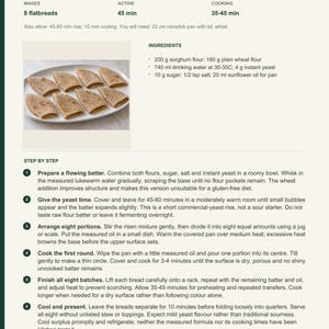 Actual PDF page 6 from A Taste of Somalia: Quick Sorghum Canjeero recipe page.