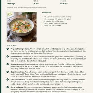 Actual PDF page 6 from A Taste of Finland: Creamy Salmon Soup recipe page.