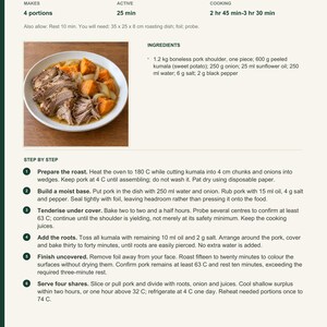 Actual PDF page 6 from A Taste of Tonga: Oven Puaka-Inspired Pork recipe page.