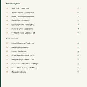 Actual PDF page 4 from A Taste of Nauru: Contents, page 2.