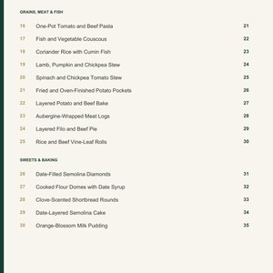 Actual PDF page 4 from A Taste of Libya: Contents, page 2.