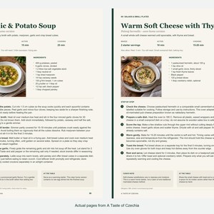 Two actual recipe pages from A Taste of Czechia.