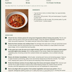 Actual PDF page 13 from A Taste of Antigua and Barbuda: Brown Stewed Chicken recipe page.