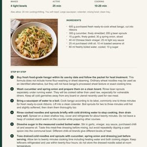 Actual PDF page 13 from A Taste of China: Cold Liangpi with Cucumber recipe page.