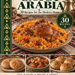 Actual cover of the A Taste of Saudi Arabia PDF cookbook.