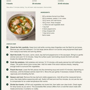 Actual PDF page 13 from A Taste of Russia: Clear Trout & Potato Ukha recipe page.