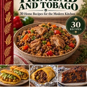 Actual cover of the A Taste of Trinidad and Tobago PDF cookbook.