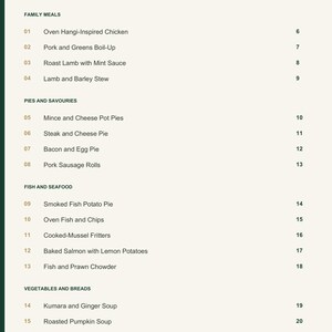 Actual PDF page 3 from A Taste of New Zealand: Contents, page 1.