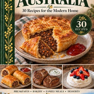 Actual cover of the A Taste of Australia PDF cookbook.