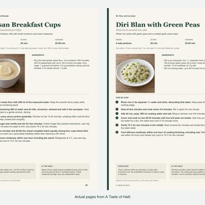Two actual recipe pages from A Taste of Haiti.