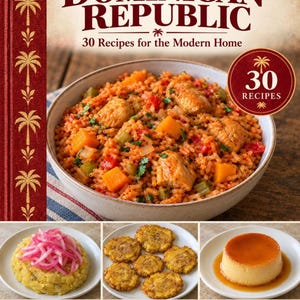 Actual cover of the A Taste of Dominican Republic PDF cookbook.