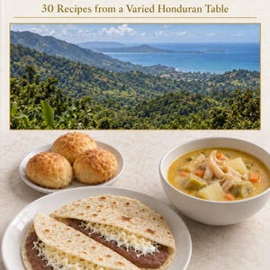 Actual cover of the A Taste of Honduras PDF cookbook.