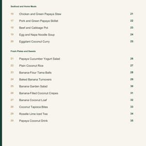 Actual PDF page 4 from A Taste of Palau: Contents, page 2.